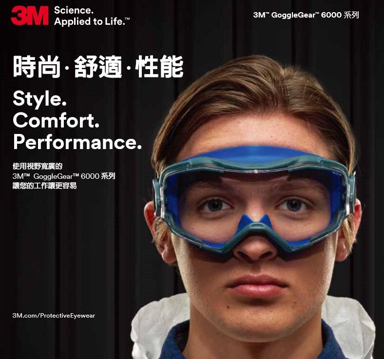 3M™安全護目鏡 GG6001SGAF 新品護目鏡全新上市!!!